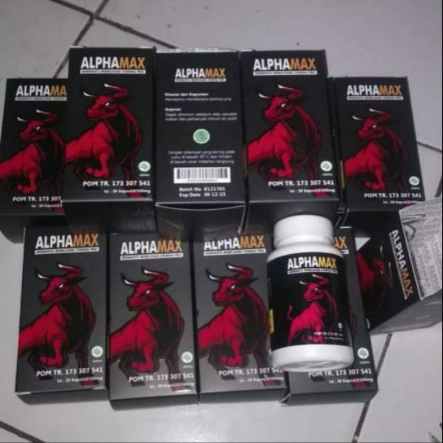 PROMO ALPHAMAX Kapsul Asli Original Obat Herbal Stamina Pria kuat Premium BPOM