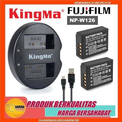Kingma Charger & Baterai Fujifilm XM1 XT1 XT2 XT3 XT10 XT20 XT100 XT200 - carger Casan Battery batre