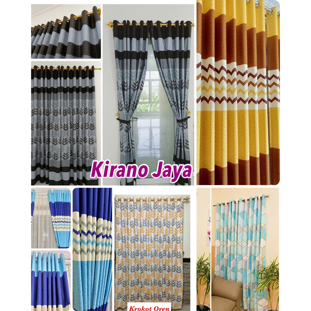 GORDEN PINTU KAMAR - GORDEN JENDELA PANJANG - KORDEN PINTU RUANG TAMU MINIMALIS MODEL SMOKERING RING