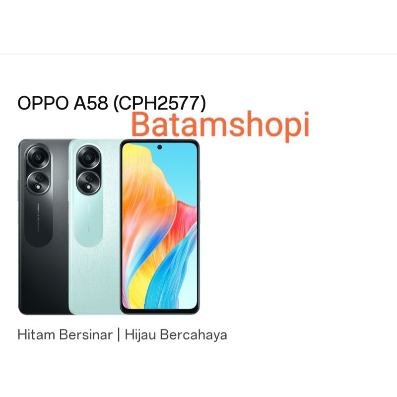 oppo A58 6/128gb original new android nfc murah
