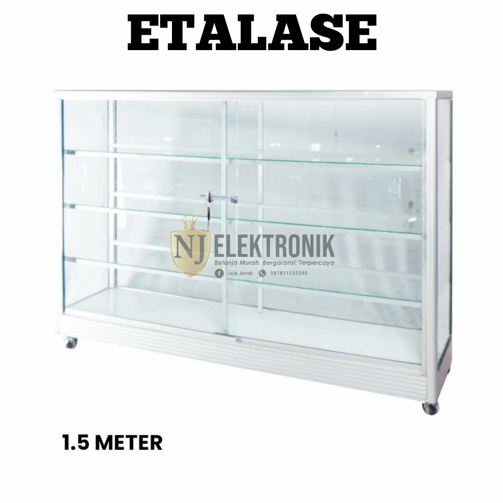 Etalase Kaca 1.5 meter