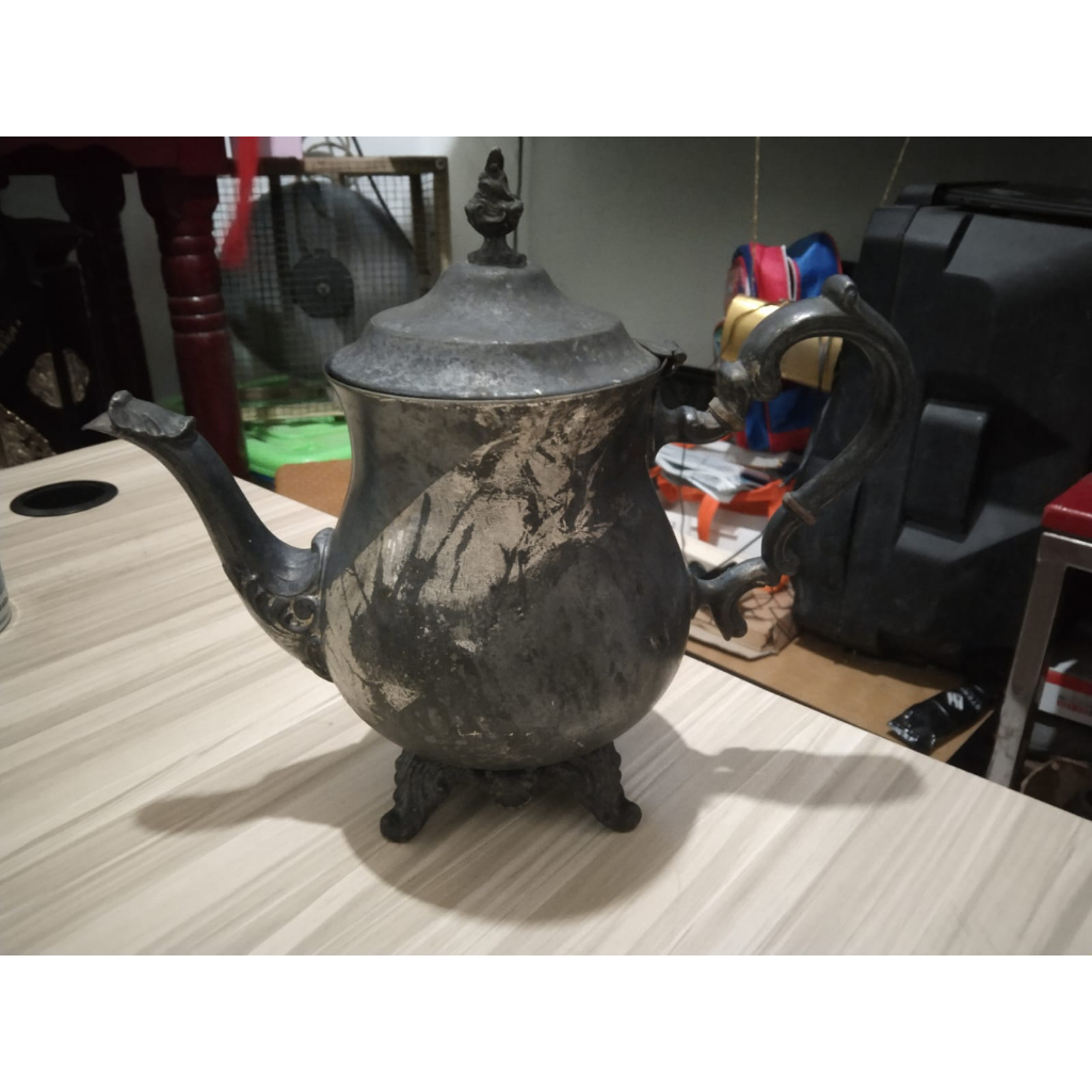 Teko Gorham Perak Kuno Jadul Antik