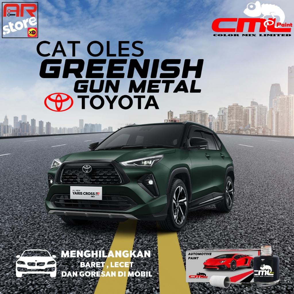 Toyota Greenish Gun Metal CML Cat Oles Mobil