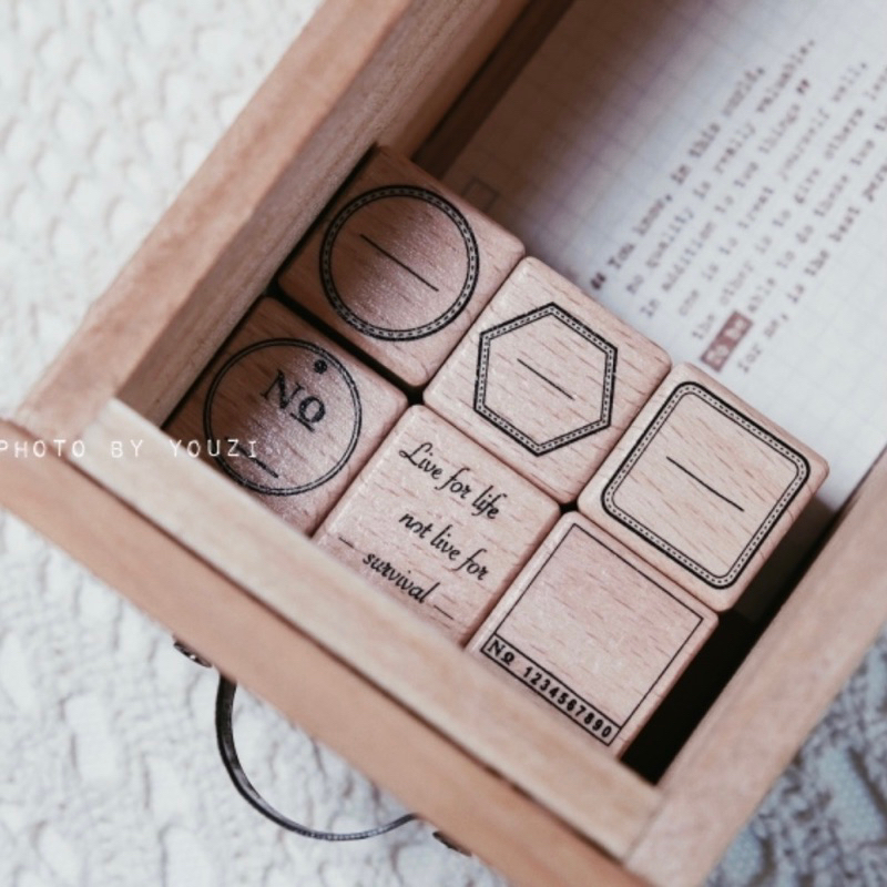 

Youzi Mini Label Rubber Stamp