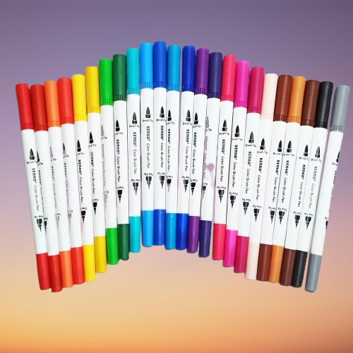 

Brush Pen Dual Tip Kenko 12 Warna dan 24 warna