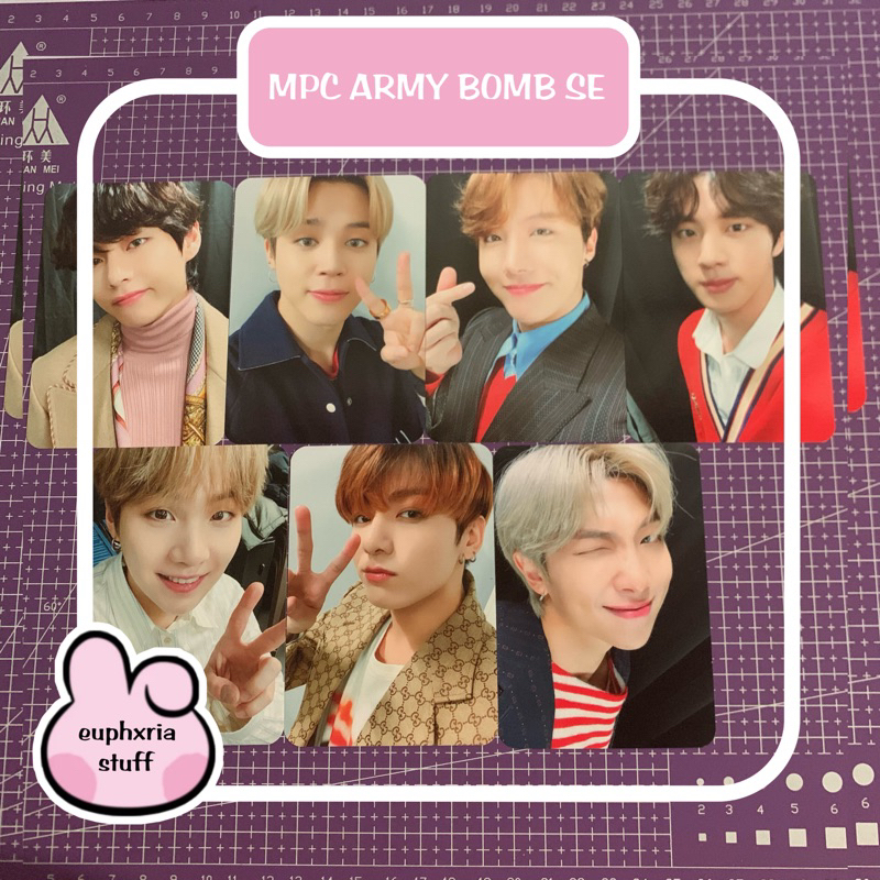 MPC lightstick army bomb SE BTS Photocard Jungkook v jimin jhope rm suga jin