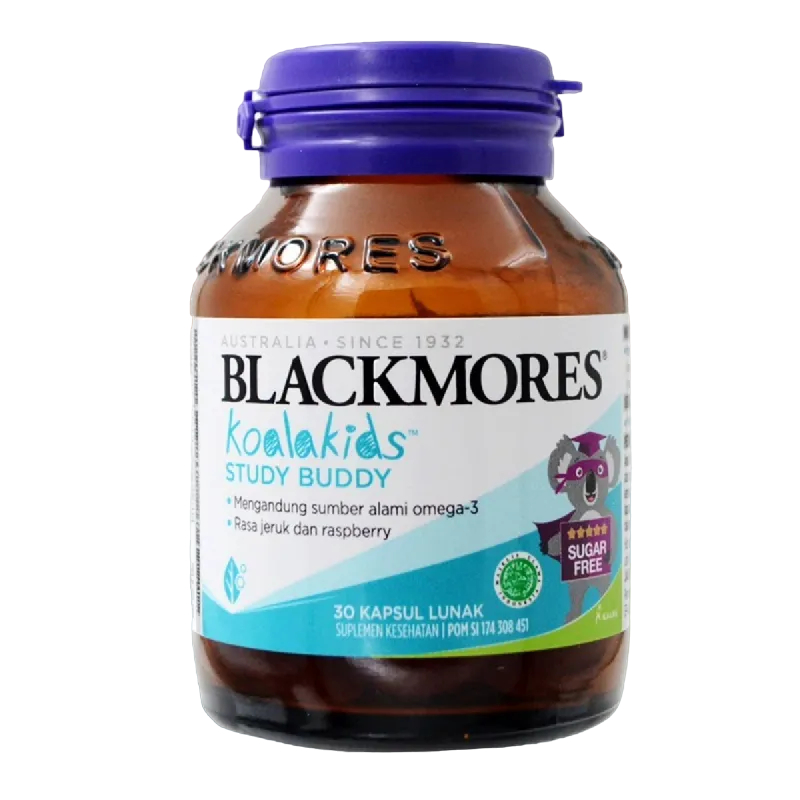 Blackmores Koalakids Fruity Fishies / Koalakids Study Buddy 30 Kapsul