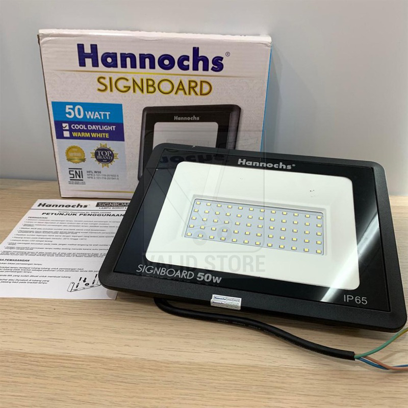 Hannochs Signboard Lampu Sorot / TembaK 50W / 50 Watt