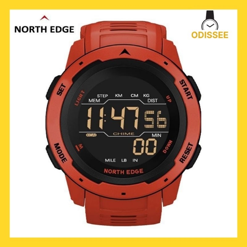 NORTH EDGE MARS SMARTWATCH MERAH ORIGINAL
