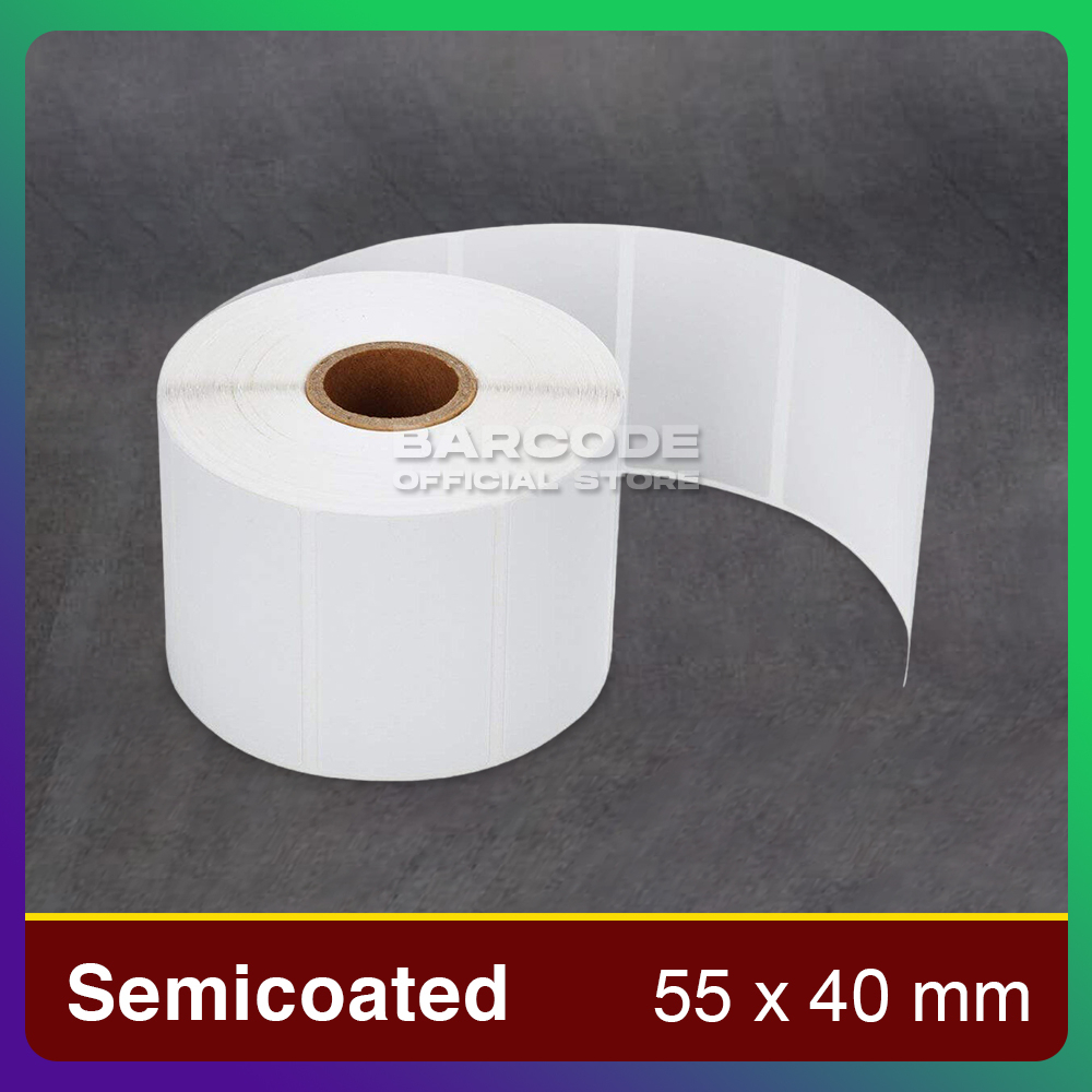 

Label Sticker Barcode 55x40mm Semicoat Isi 1.000 Pcs