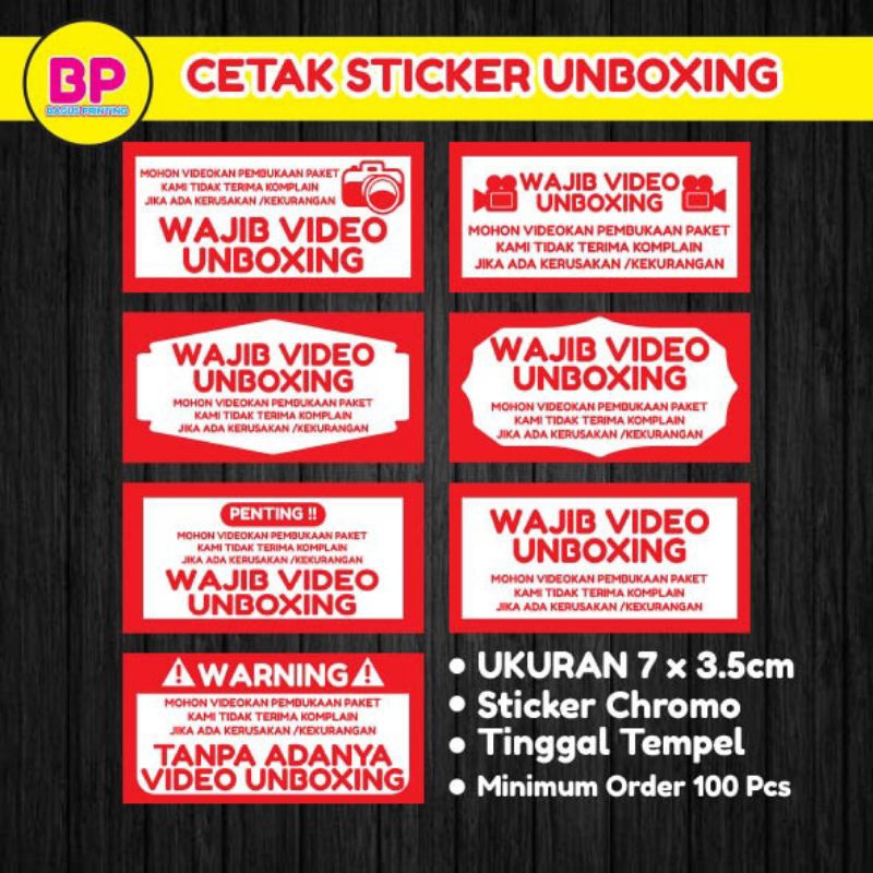 

sticker Unboxing Video