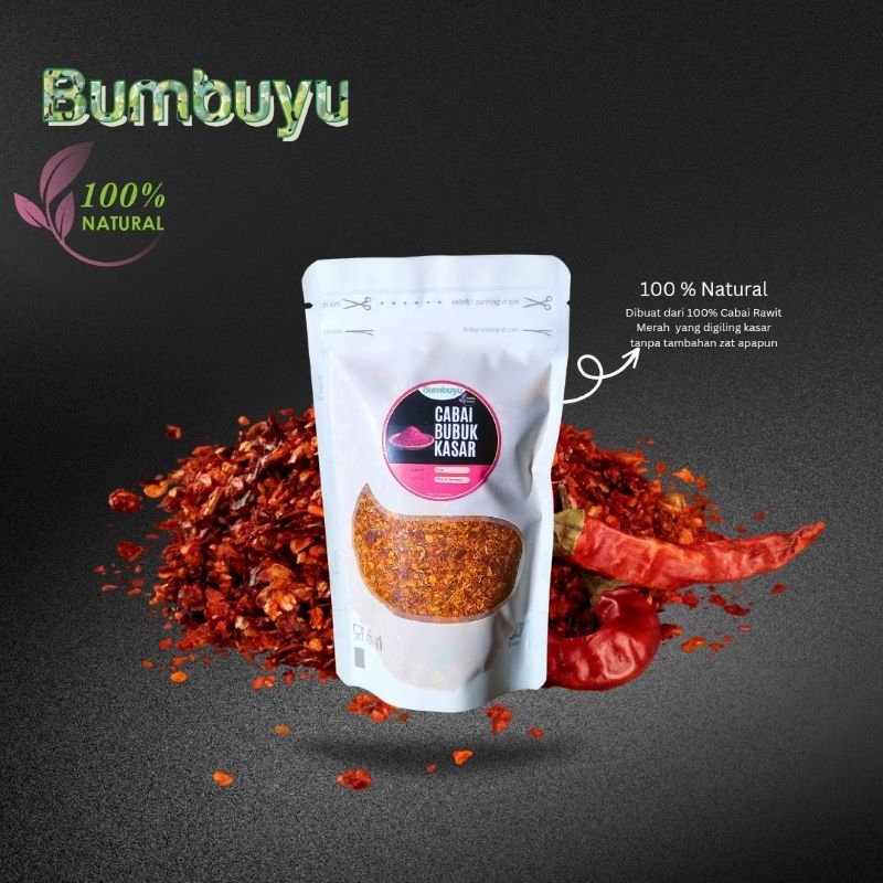 

Bumbuyu - Cabai Bubuk Kasar / Chili Flake / Chili Granule 100gr 50gr