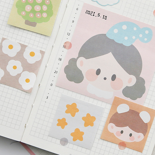 

Ay00! 1 Set Sticky Notes 11 Motif 3 Ukuran Memo Notes Best Seller TLD126