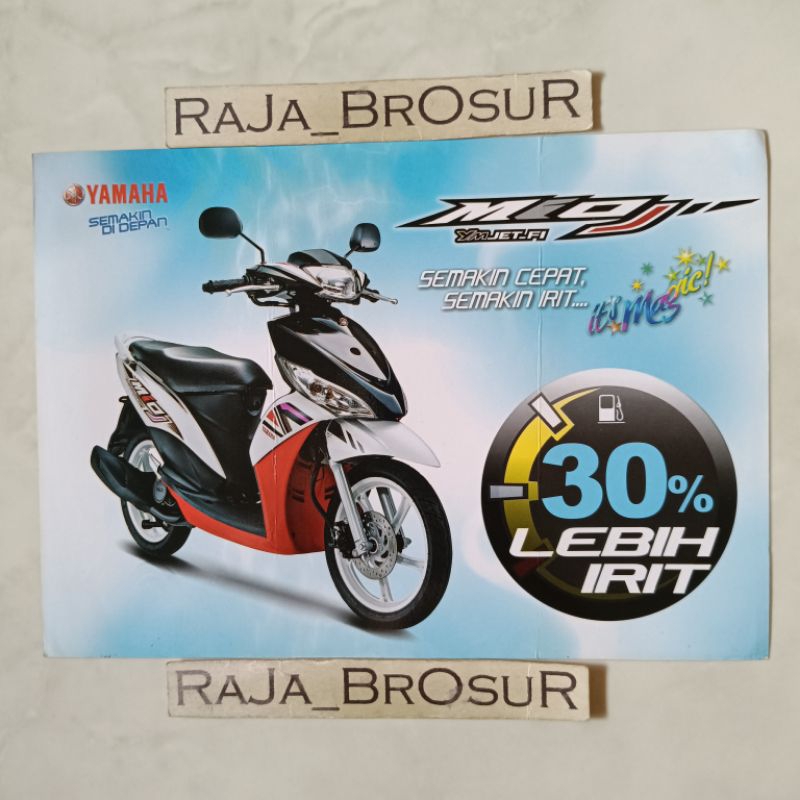Poster brosur katalog flyer Yamaha Mio J Teen Teenage YM Jet FI Injeksi 2012