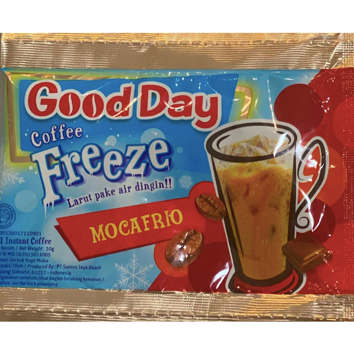 

kopi GOOD DAY Freeze Mocafrio 1 Renteng isi 10 sachet