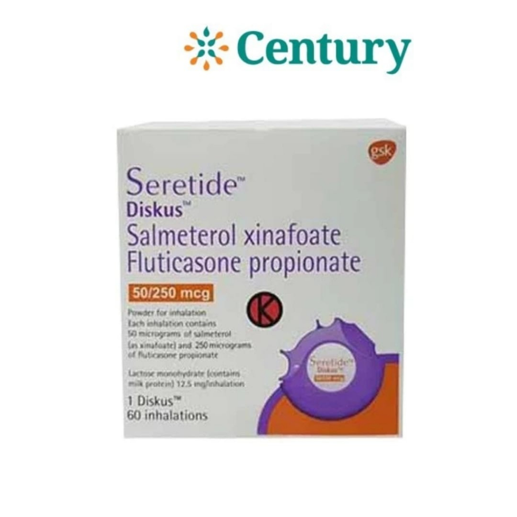 SERETIDE DISKUS 50/250 INHALER 1 DISKUS @ 60 DOSIS