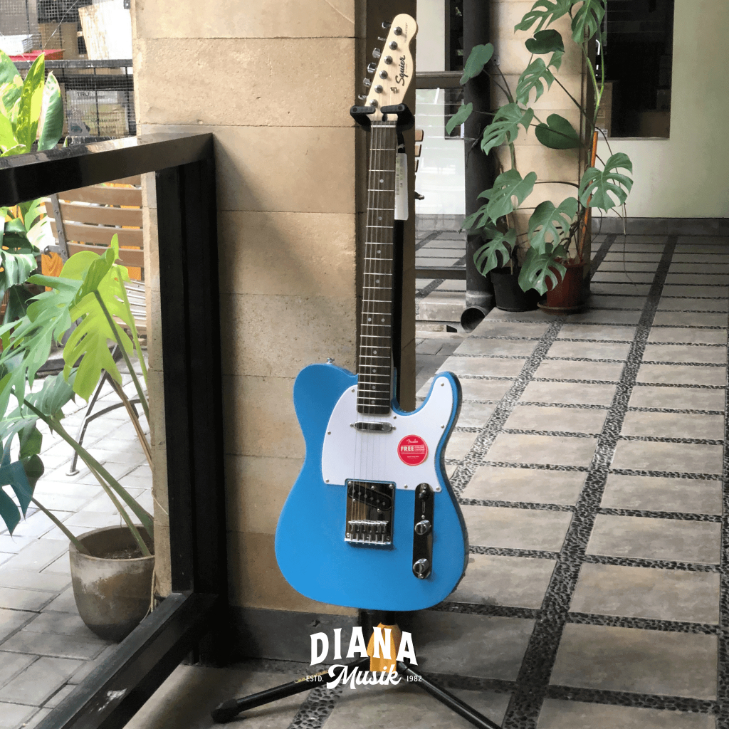 Gitar Elektrik Squier Sonic Telecaster WH Pickguard LFB California Blue