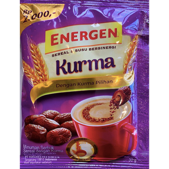 

Susu Energen Rasa Kurma 1 Renceng isi 10 Sachet