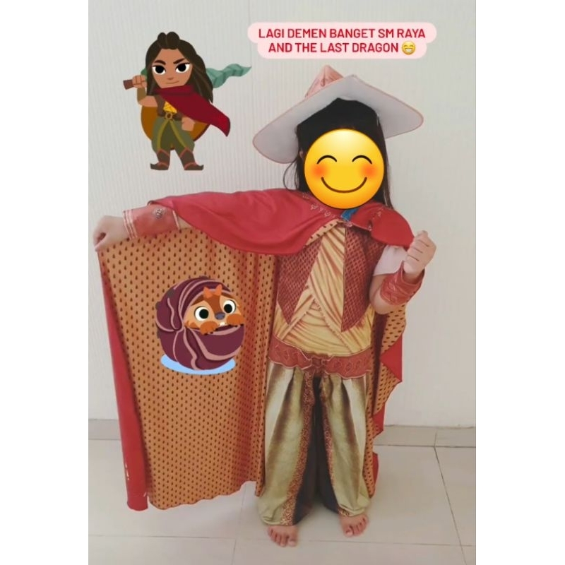 Preloved murah kostum disney baju raya and the last dragon