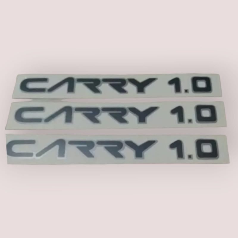 Sticker Tulisan Carry CARRY 1.0 bahan transparan