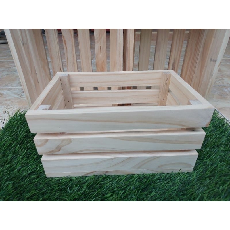Wooden Crate Box Peti kayu Dekorasi Rustic
