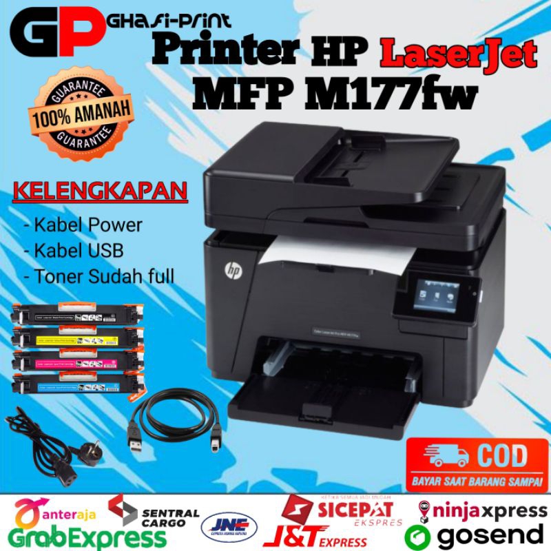 Printer HP Laserjet pro MFP M177fw siap pakai