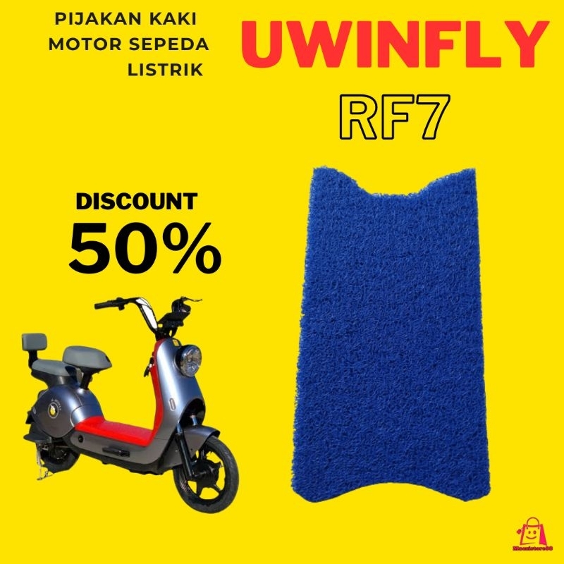 COD Karpet sepeda motor listrik UwinFly RF7 Pelindung Aki Sepeda Listrik Tipe u-winfly RedFish 7  Em