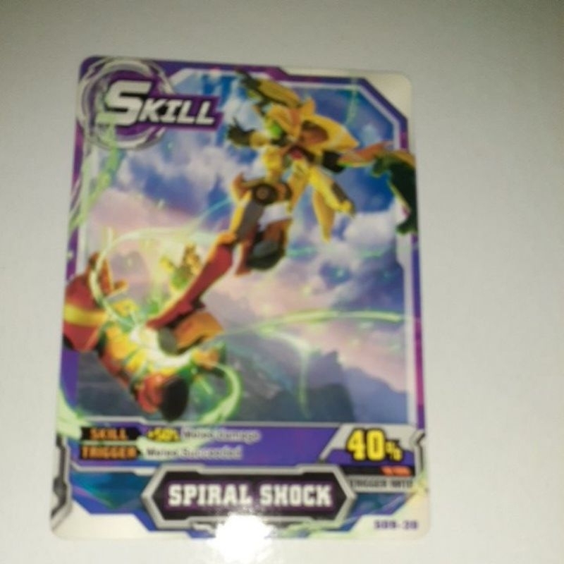 Spiral Shock - S09-20 - Skill Card - Speedy - kartu Hero of Robots