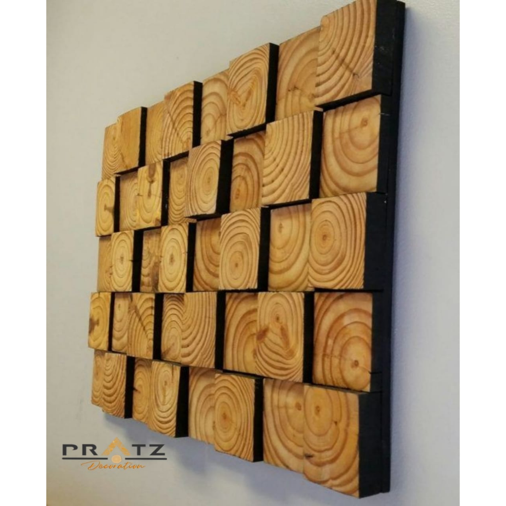 Panel Dinding Wall Panel hiasan Dinding Kayu Jati Belanda