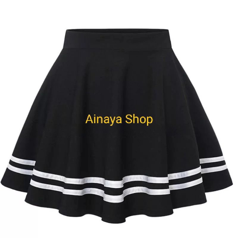 Rok pendek korea jumbo xxxl / rok mini tenis melar / rok mini korea strech list bawah