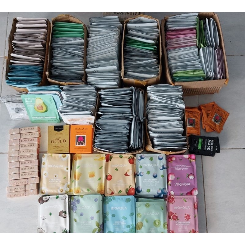 Paket Usaha Sheetmask [1KG 34 PCS] / Masker Wajah