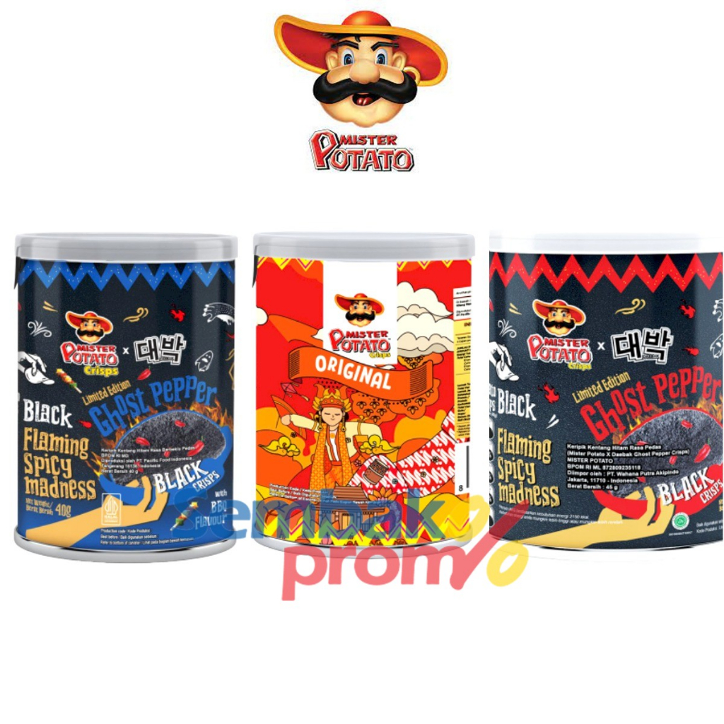 

MISTER POTATO Keripik Ketang Toples Original/Pedas