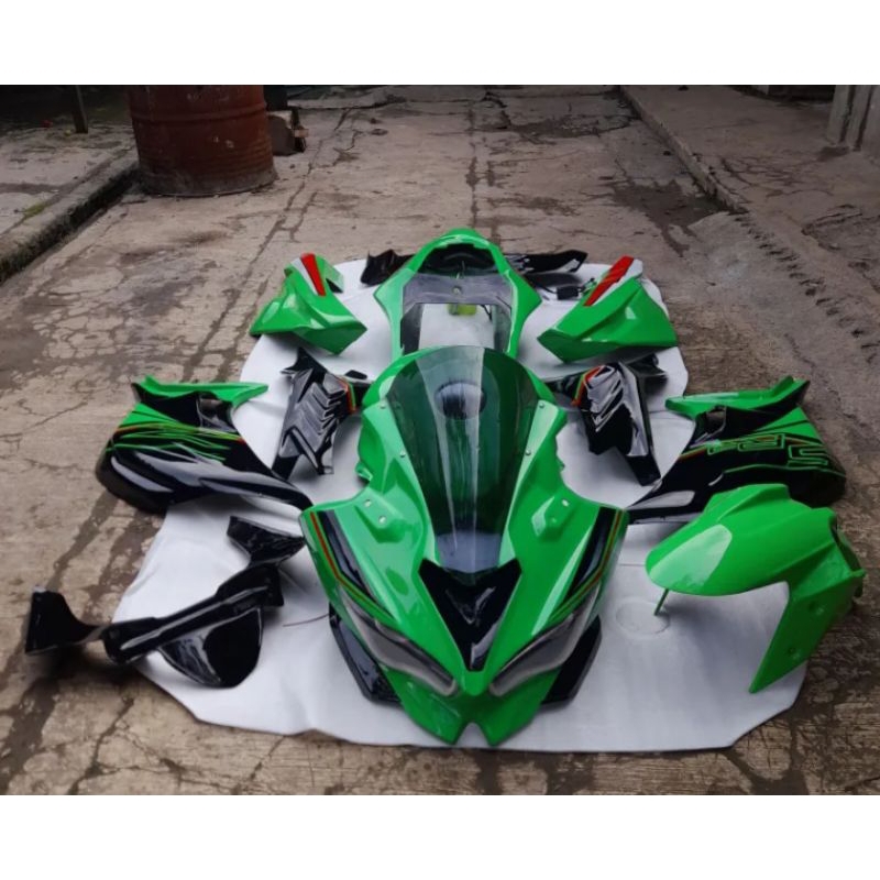 Full Fairing Sett Model Ninja ZX25r PNP Buat Ninja 250Fi