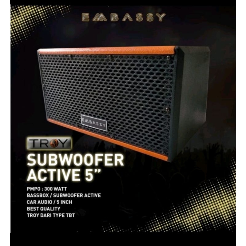 Subwoofer Aktif Embassy Troy 5"