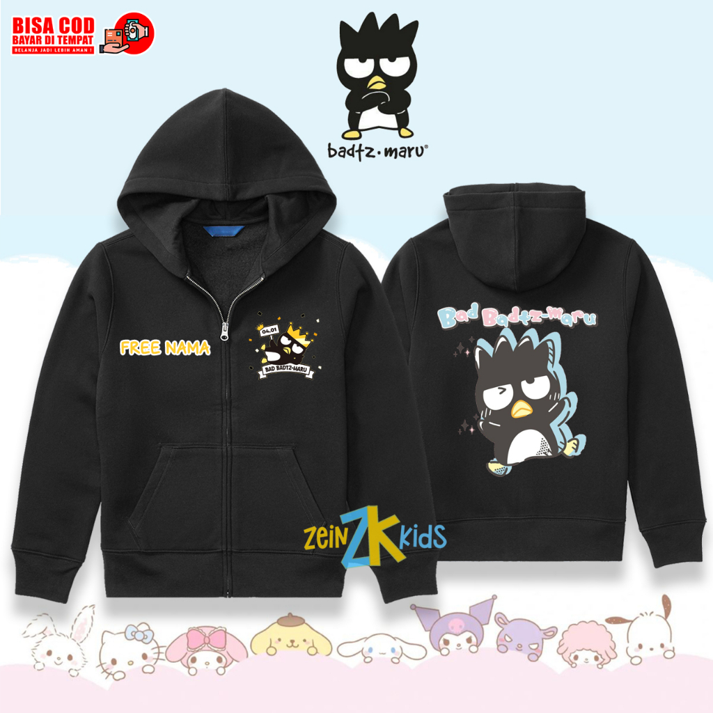 Hoodie Anak Badtz Maru / Jaket Anak Sanrio Badtz Maru