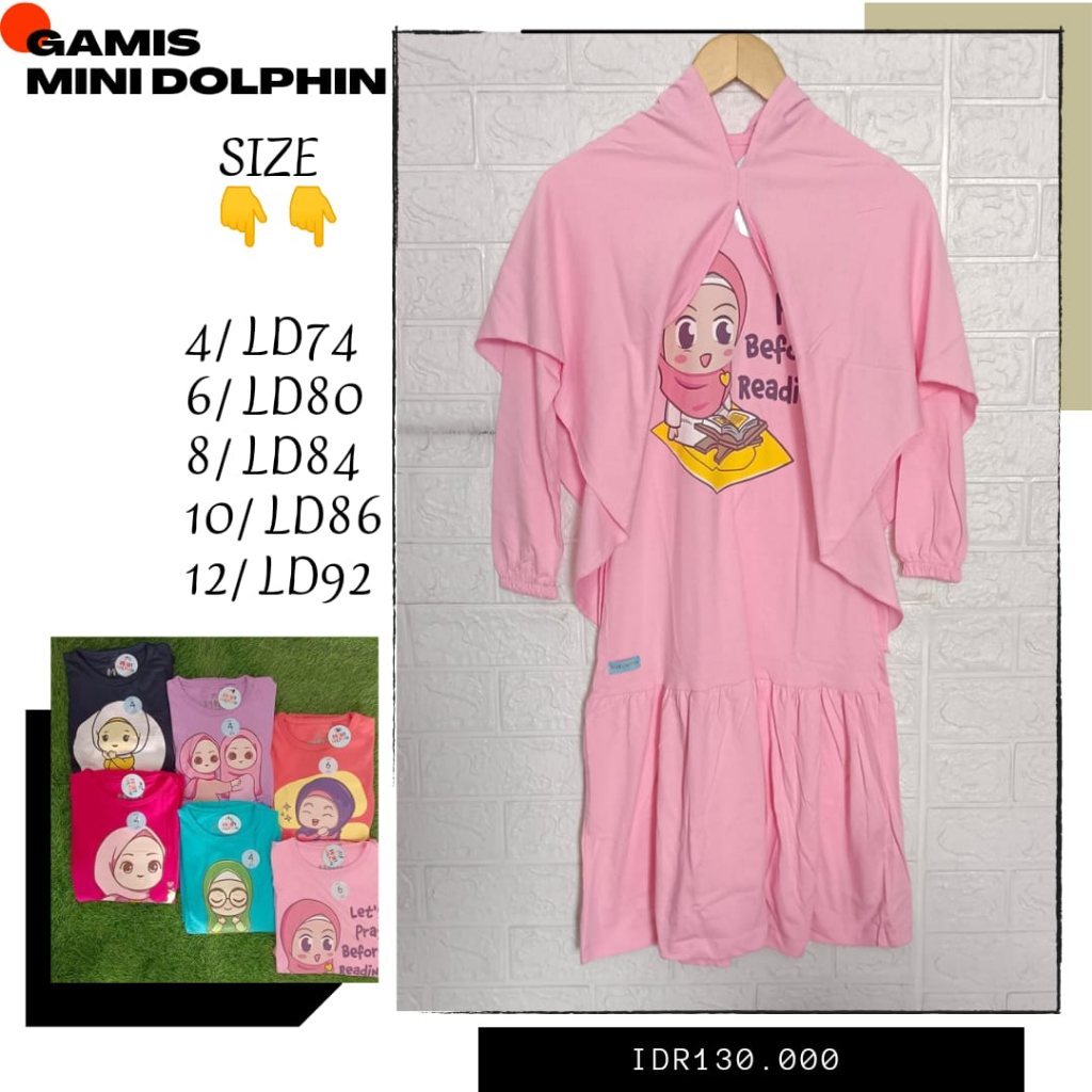 Gamis Minidolphin anak - ORIGINAL BRANDED