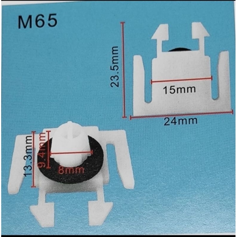 Kancing Clip Spoiler samping Avanza List plang