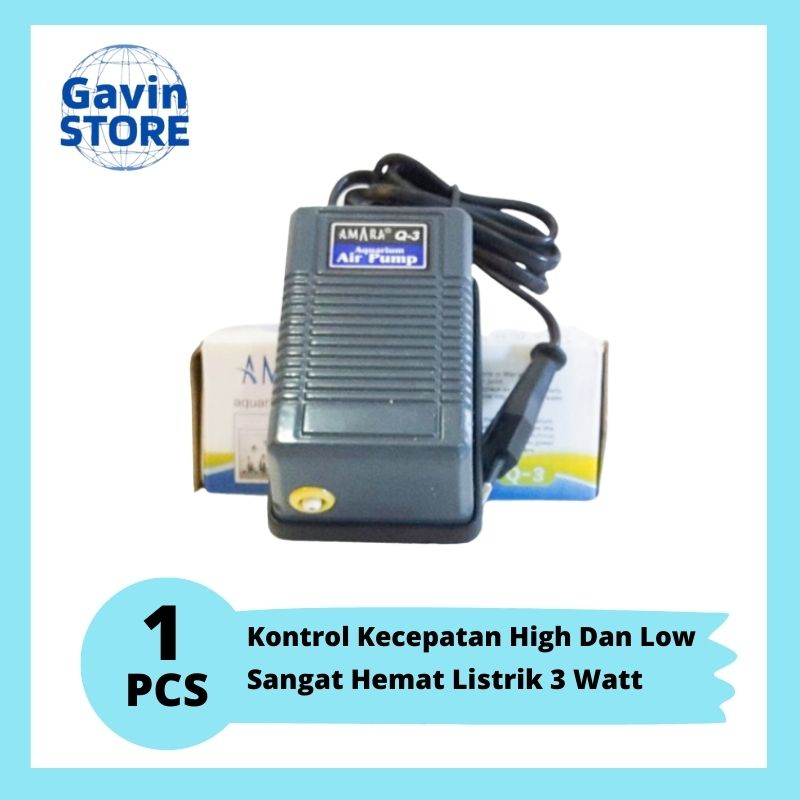 Mesin Aerator Aquarium Amara q3 Pompa Mesin Aquarium Aerator Gelembung Aquarium Aquascape