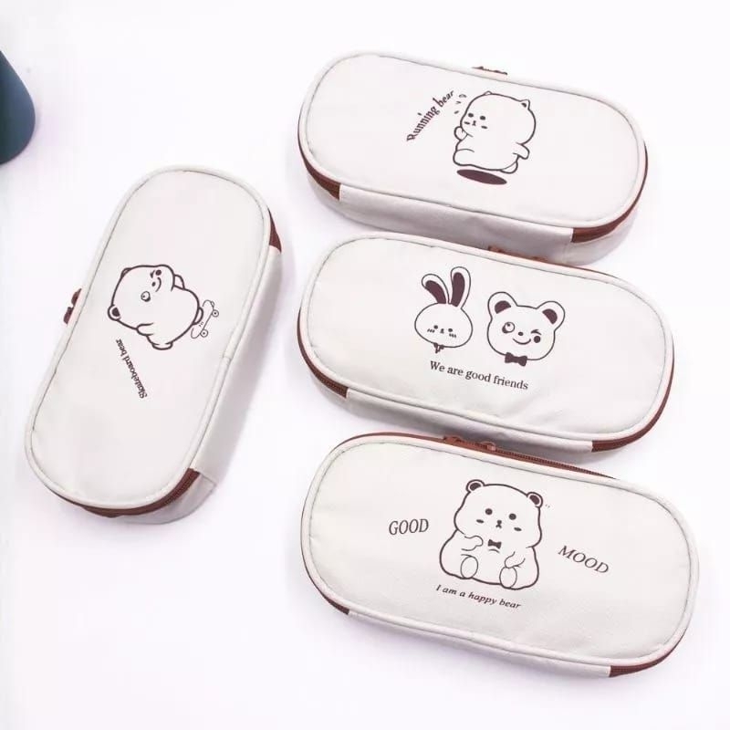 

TEMPAT PENSIL BEAR POUCH KOTAK KANVAS KAPASITAS BESAR