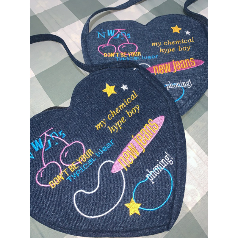 newjeans denim heart bag ppg studio