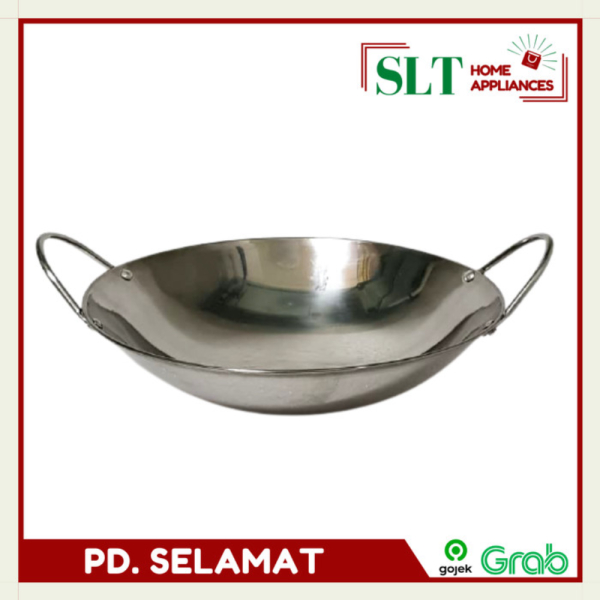 Unik Kecil Wajan Mini Stainless Steel 25CM Wajan Diskon 10 Wajan Steel Stainless