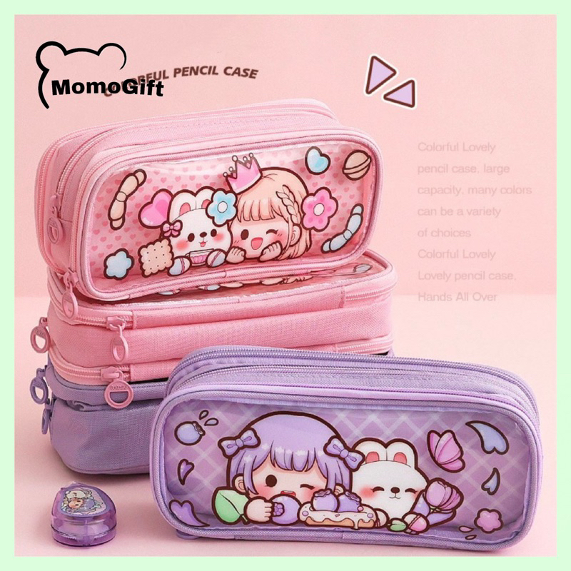 

Kotak Pensil Dodogirl 3 In 1 /Tempat Pena Pulpen Aesthetic Tld125 Tk1