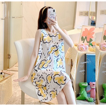 DRESS BAJU TIDUR MOTIF KEKINIAN MODEL TERKINI WANITA