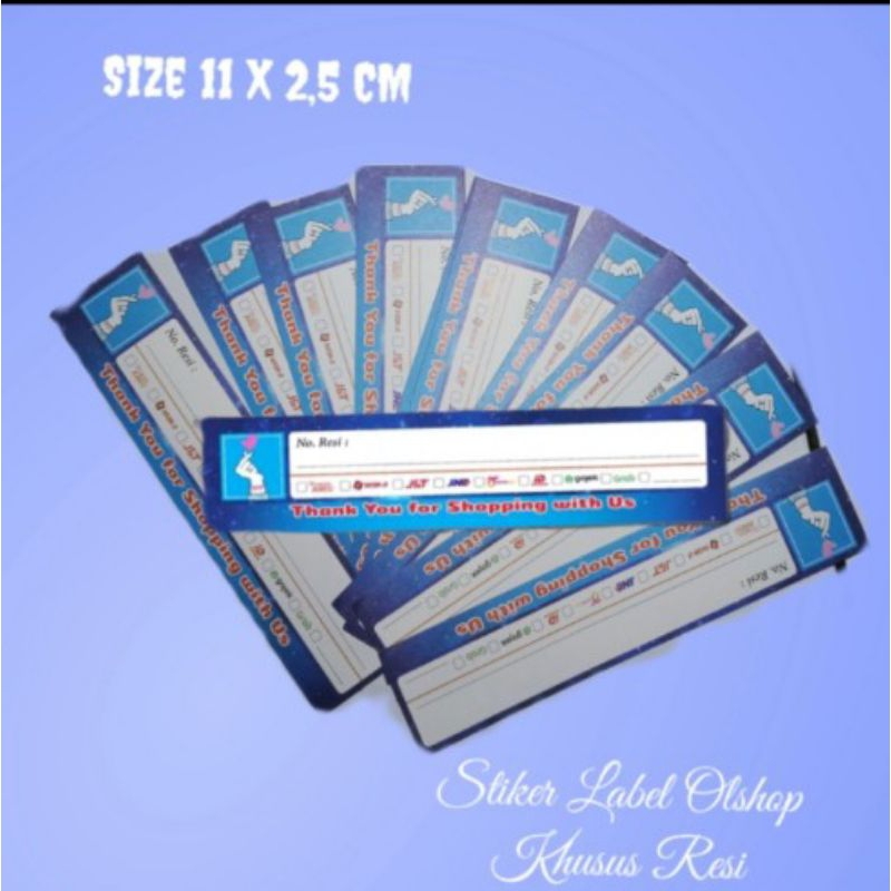 

50pcs - 100pcs STIKER PENGIRIMAN LABEL OLSHOP KHUSUS RESI MURAH