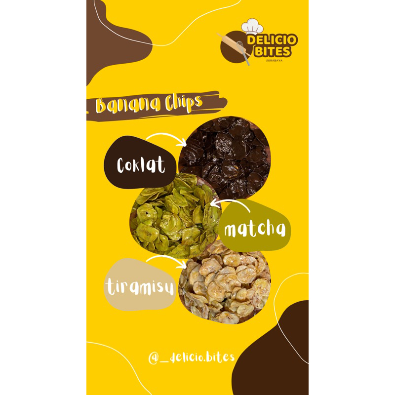 

Banana Chips Keripik Pisang Coklat Lumer