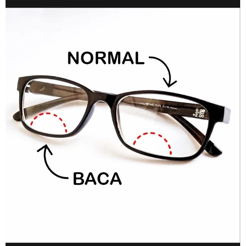 COD Kacamata baca plus 2 fungsi baca dan jalan lensa otomatis fokus kacamata plus jauh dekat