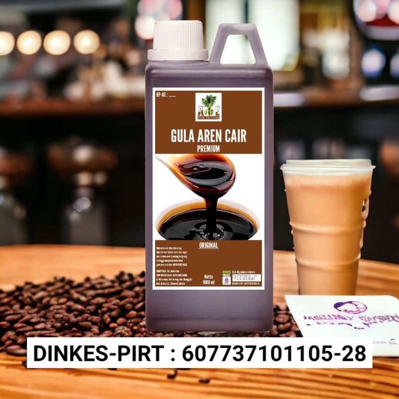 

Gula Aren Cair PREMIUM Organik 1000 ml Aren Enrekang