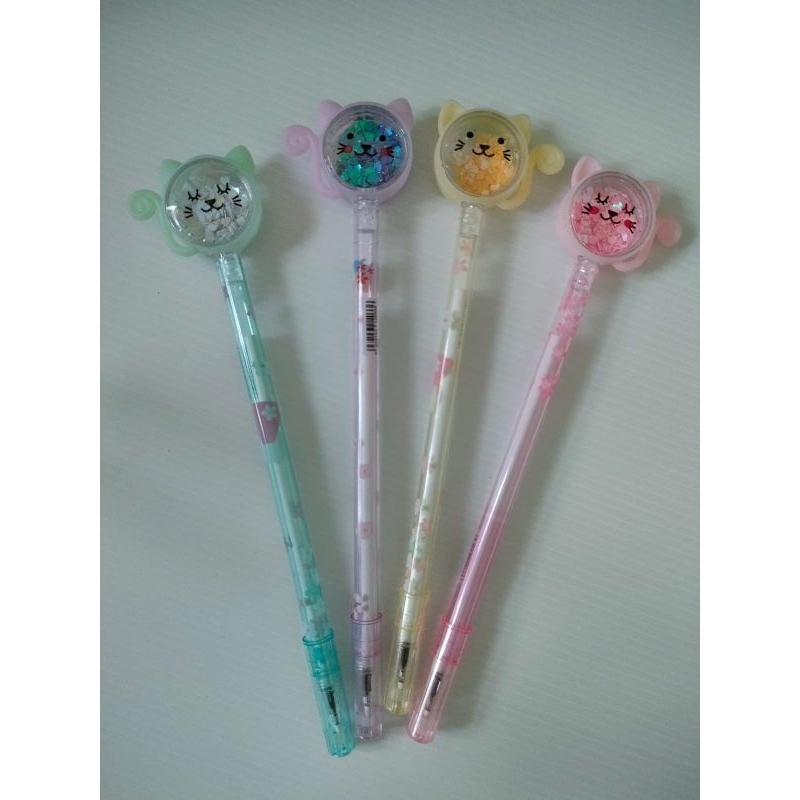 

Pulpen Gel Dengan Topper Kucing Lucu Kitty