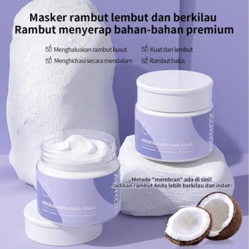 AUROR KERATIN HAIR MASK SMOOTH &amp; SHINY MASKER RAMBUT