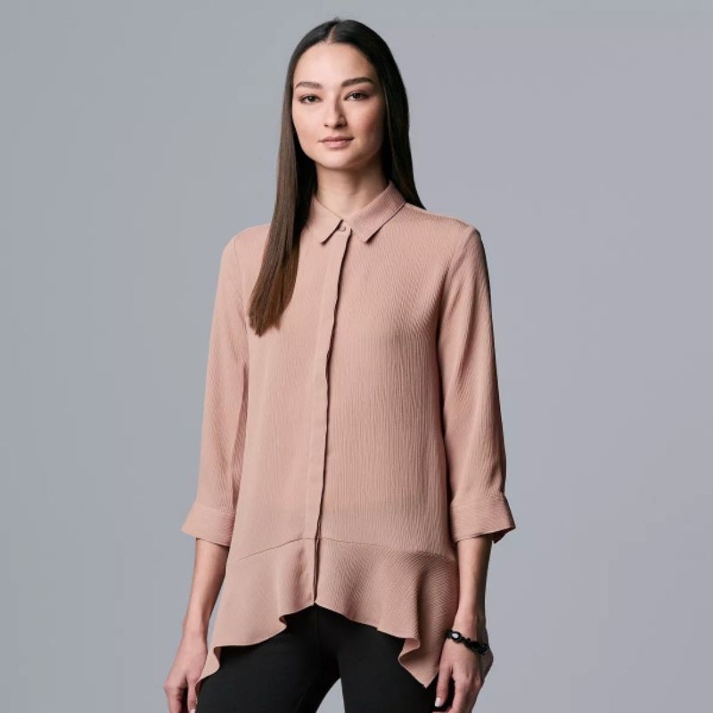 Simply v*ra asymestris blouse